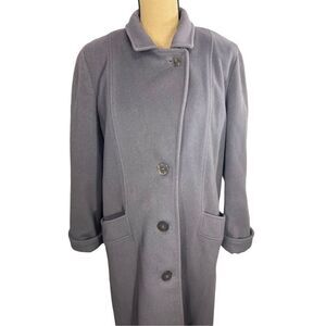 Rugby Knitting Mills 100% Wool Trench Coat Gray Size 10